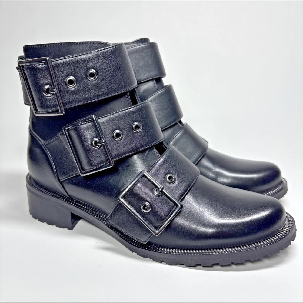 Blondo Camila 6 M Waterproof Ankle Boot
B6727 017 Black leather buckle moto